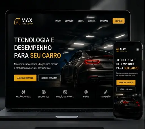Projeto demonstrativo de site para Oficina automotiva