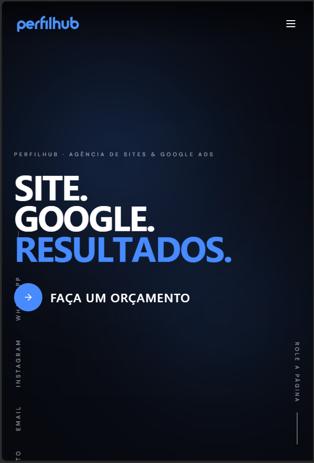 Versão mobile do projeto PerfilHub